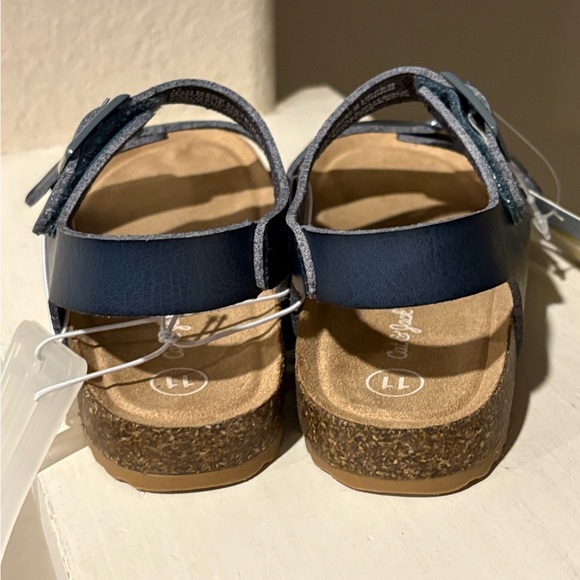 Cat and Jack Kids Navy Blue Reagan Hook and Loop Sandals Size 11 Toddler NWT - Picture 4 of 6